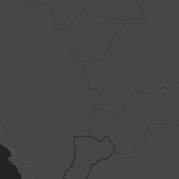 Map of the area around Cordillera Blanca — Huascarán Circuit in Ancash, Peru