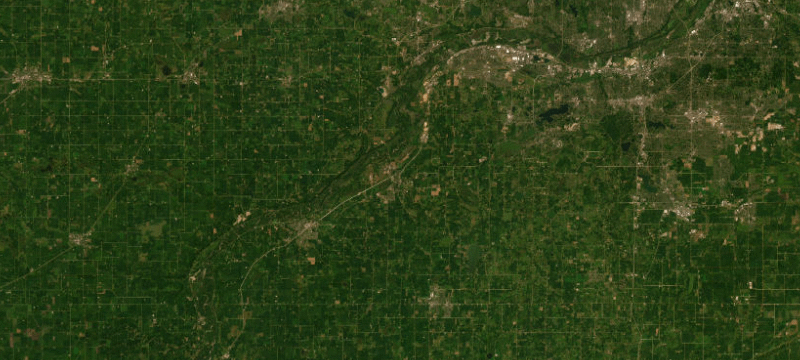 Satellite basemap of the case location