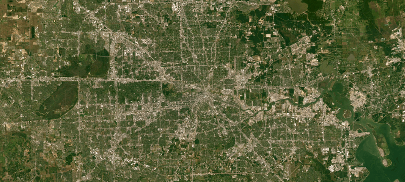 Satellite basemap of the case location