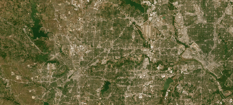 Satellite basemap of the case location