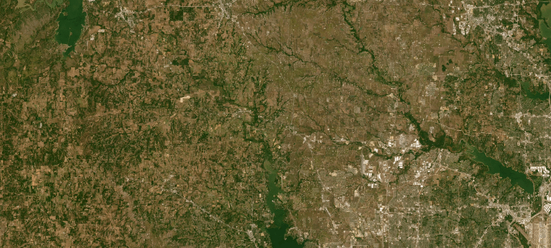 Satellite basemap of the case location