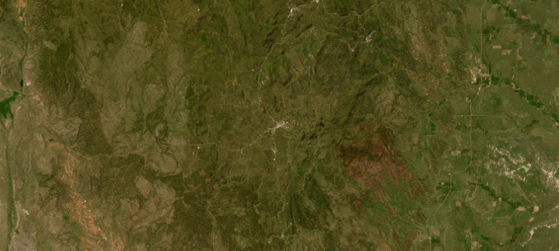 Satellite basemap of the case location