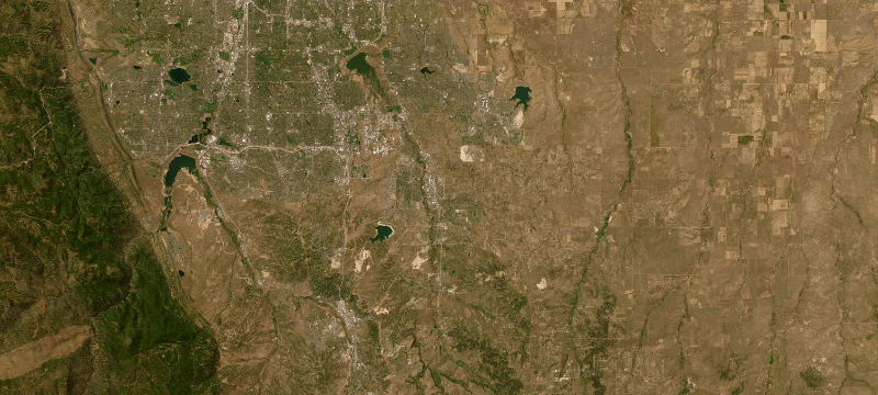 Satellite basemap of the case location