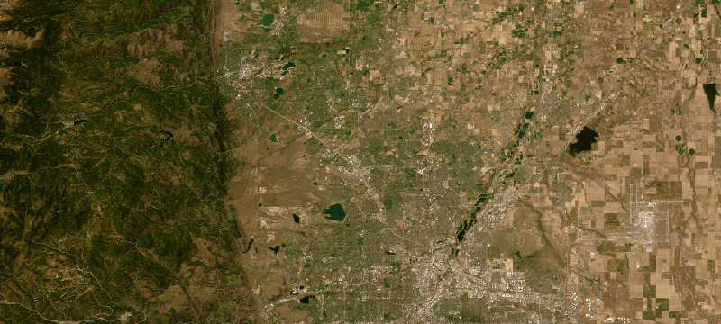 Satellite basemap of the case location