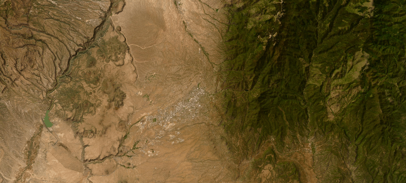 Satellite basemap of the case location