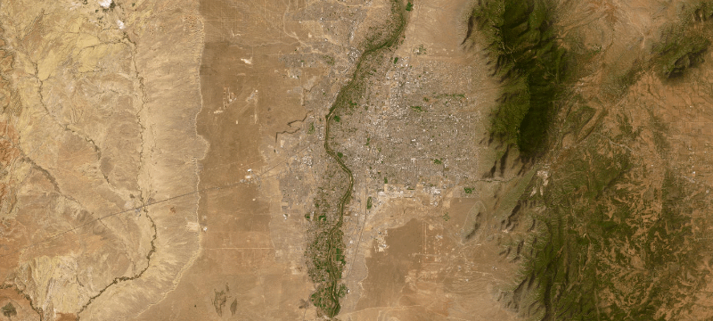 Satellite basemap of the case location
