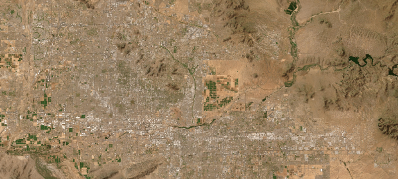 Satellite basemap of the case location