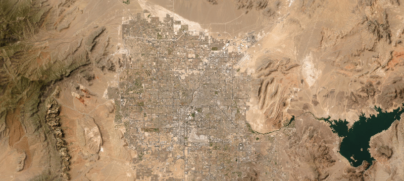 Satellite basemap of the case location