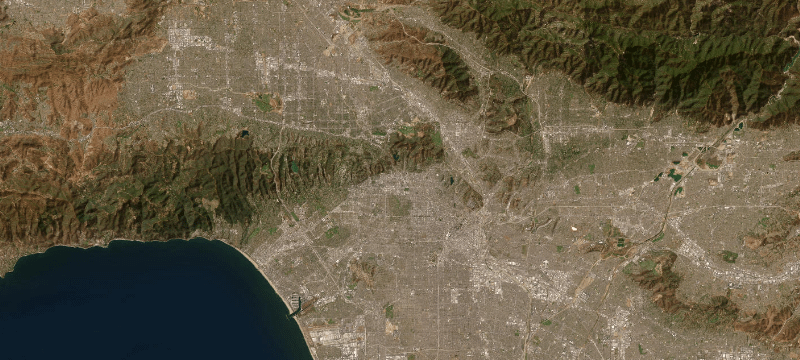 Satellite basemap of the case location