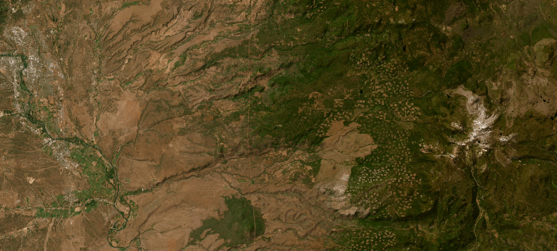 Satellite basemap of the case location
