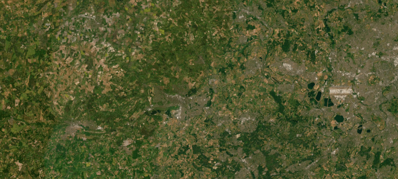 Satellite basemap of the case location