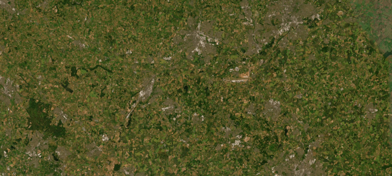 Satellite basemap of the case location