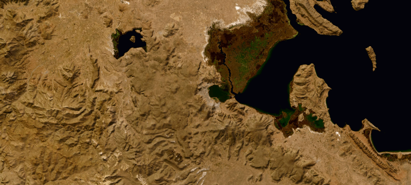 Satellite basemap of the case location
