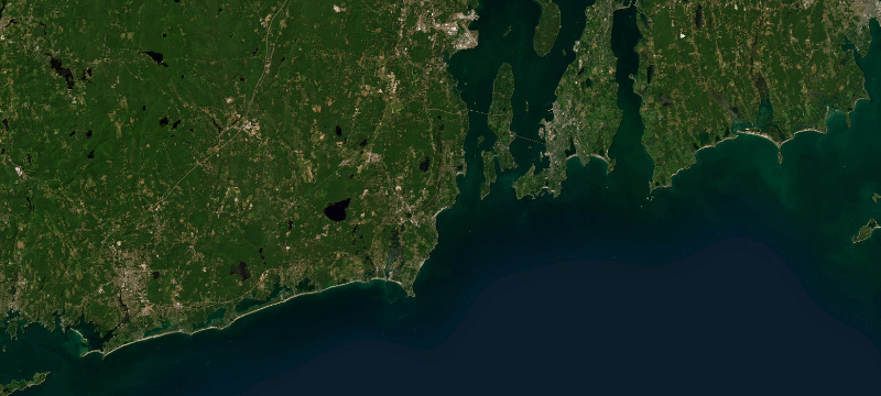 Satellite basemap of the case location