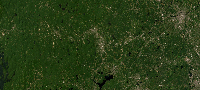 Satellite basemap of the case location