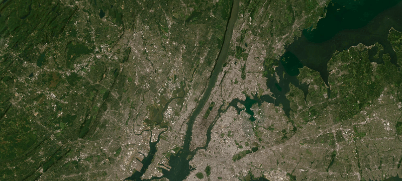 Satellite basemap of the case location