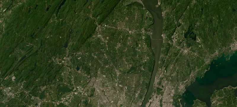 Satellite basemap of the case location