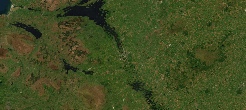 Satellite basemap of the case location