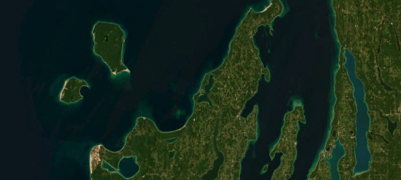 Satellite basemap of the case location