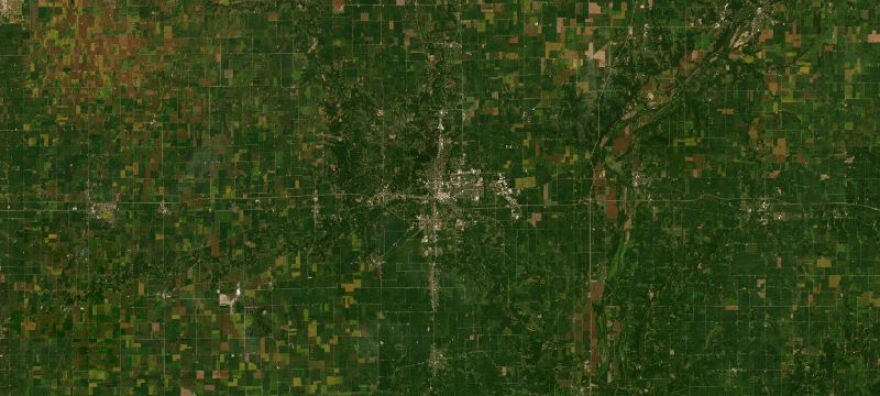 Satellite basemap of the case location