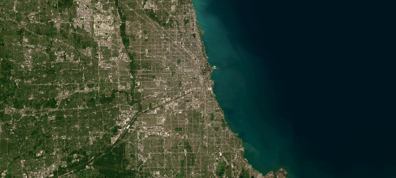 Satellite basemap of the case location