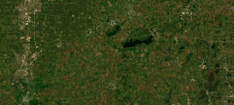 Satellite basemap of the case location