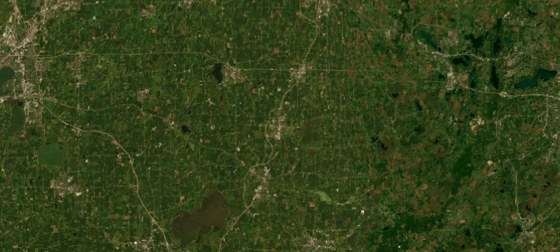 Satellite basemap of the case location