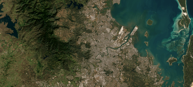 Satellite basemap of the case location