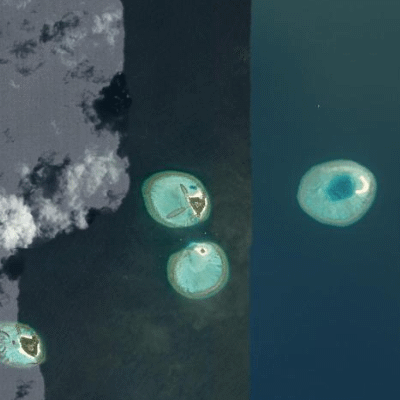 Satellitenansicht Outrigger Maldives Maafushivaru Resort