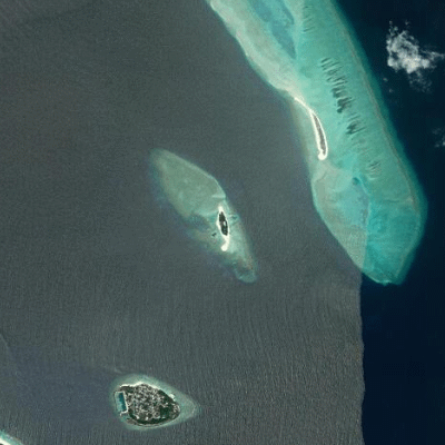 Satellitenansicht Four Seasons Private Island Maldives at Voavah