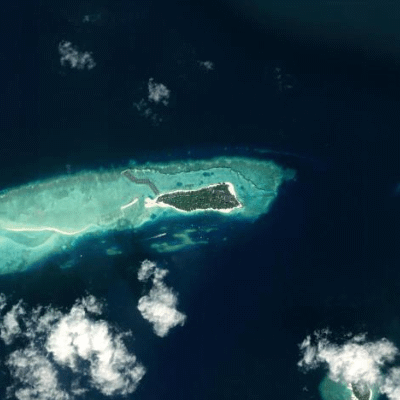 Satellitenansicht Four Seasons Resort Maldives at Landaa Giraavaru