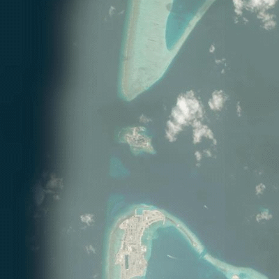 Satellitenansicht Vaagali Maldives, Vignette Collection