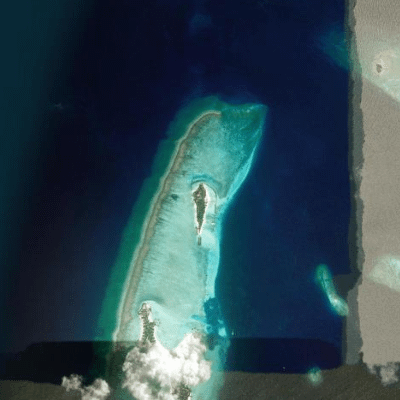 Satellitenansicht Summer Island Maldives