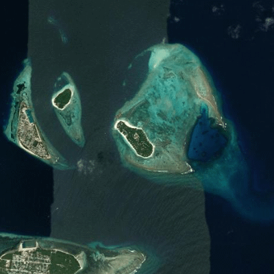 Satellitenansicht Six Senses Laamu