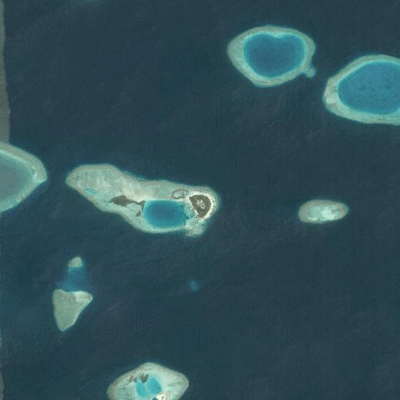 Satellitenansicht Baros Maldives