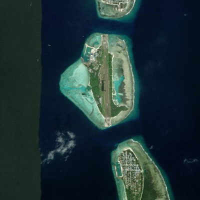 Satellitenansicht Mercure Maldives Kooddoo Resort