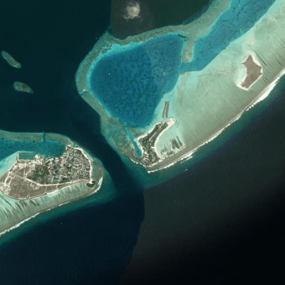 Satellitenansicht Kuda Villingili Resort Maldives