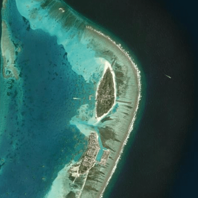 Satellitenansicht Meeru Maldives Resort Island