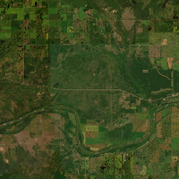 Northern Woods and Water Route, Holbein Satellite Map
