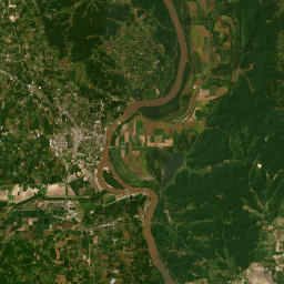 Thebes IL America Satellite Map