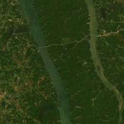The Trace, TN, America Satellite Map