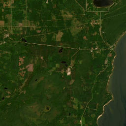 U.S. 2, Hiawatha National Forest, Manistique Satellite Map