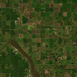Hanson, SD, America Satellite Map