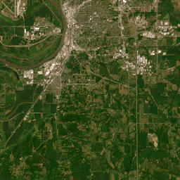 Center, MO, USA Satellite Map