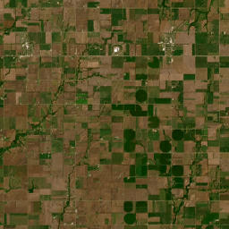 Main St Canton Kansas Satellite Map