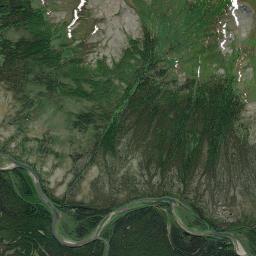 Kalla Alaska map(satellite map)
