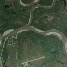 Allakaket Alaska map(satellite map)