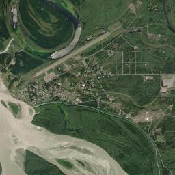 Fort Yukon Alaska map(satellite map)