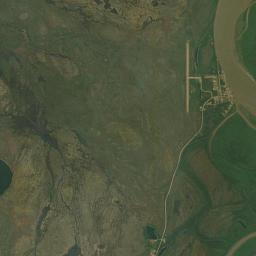 Circle Alaska map(satellite map)