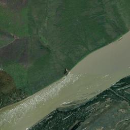 Birches Alaska map(satellite map)